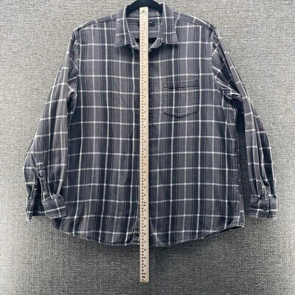 Banana Republic Flannel Shirt‎ Gray XL